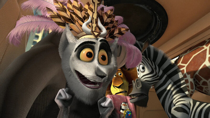 Lemur in Feather Headdress