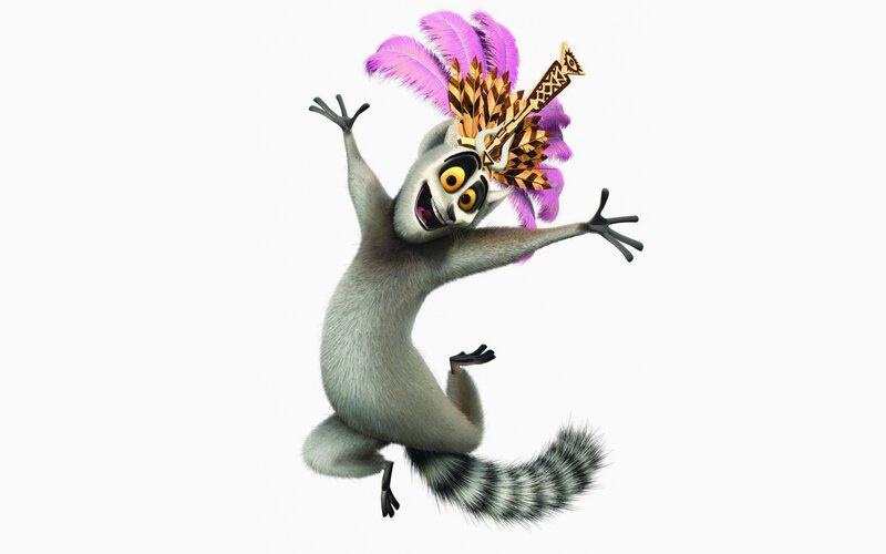 lemur in feathered headdress