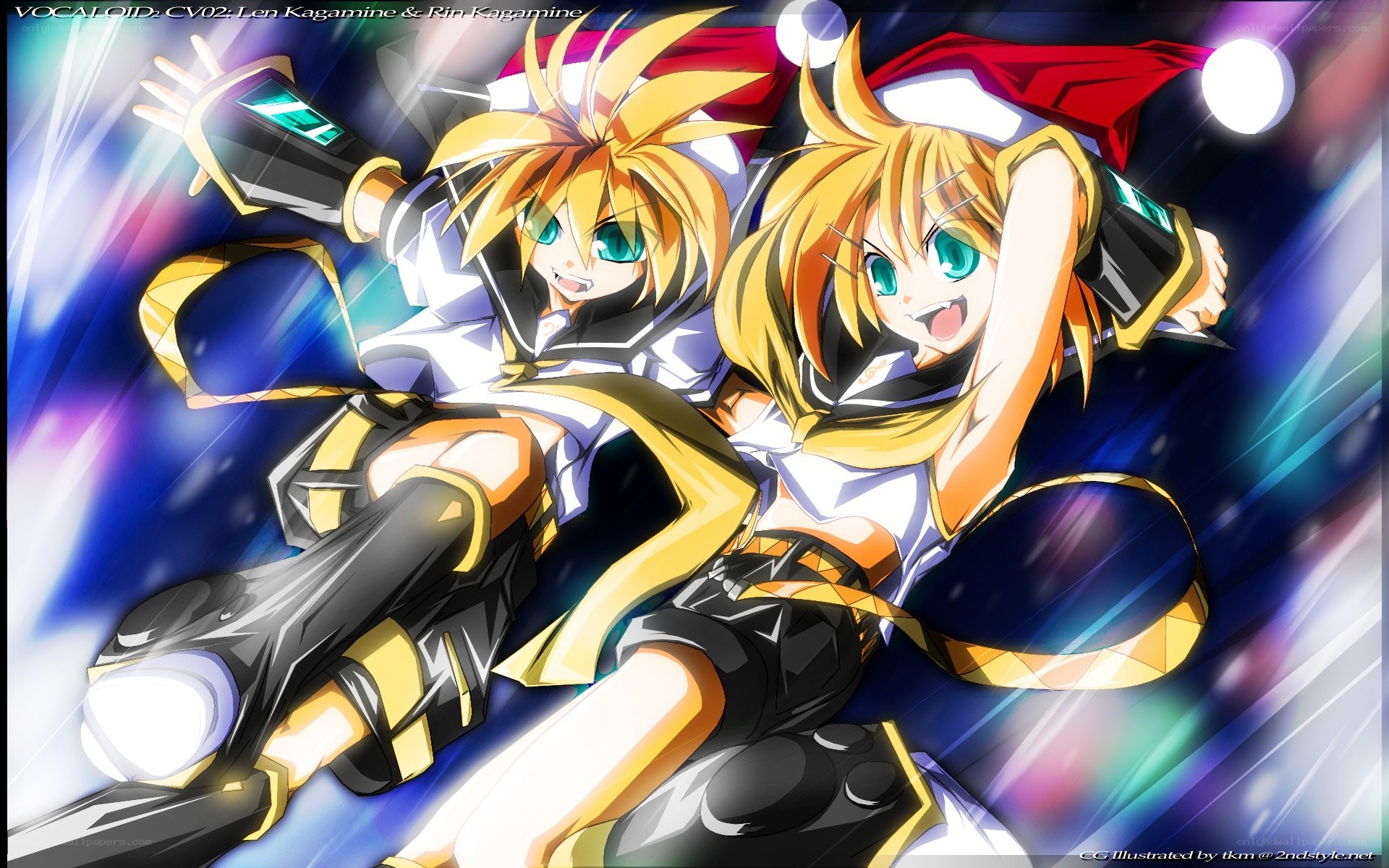 Len and Rin Kagamine in action
