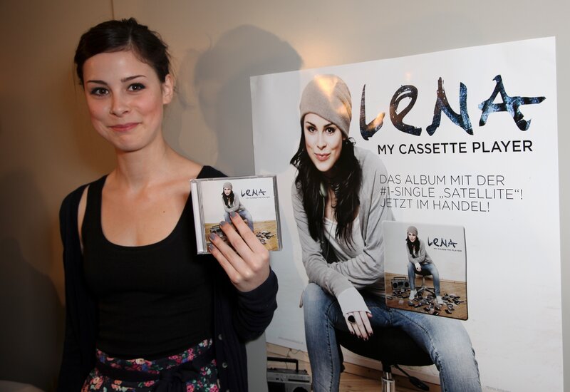 Lena with her album