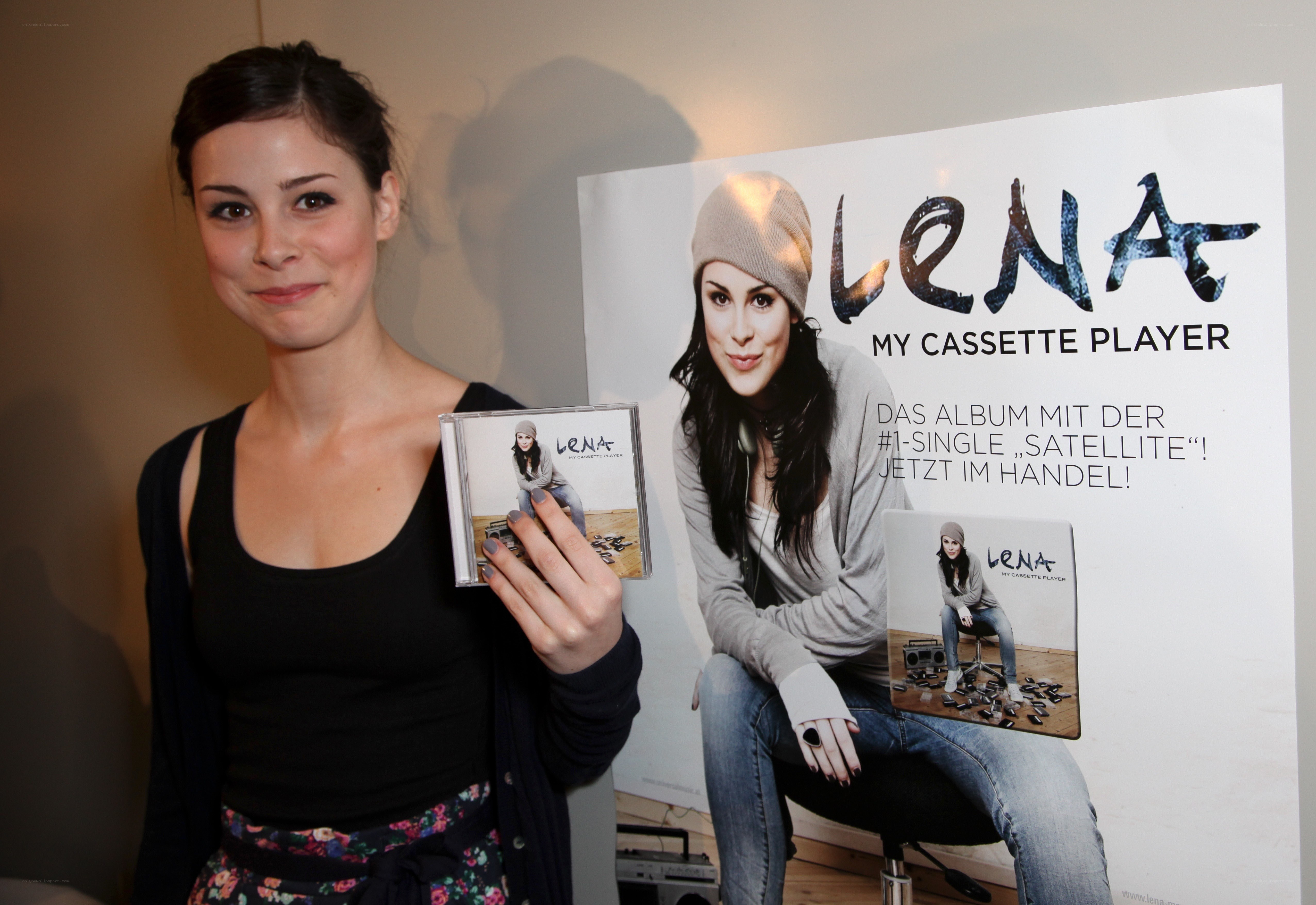 Lena with her album