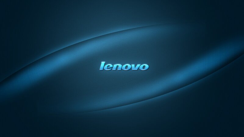 Lenovo Logo on Blue Background — Modern, Digital Art