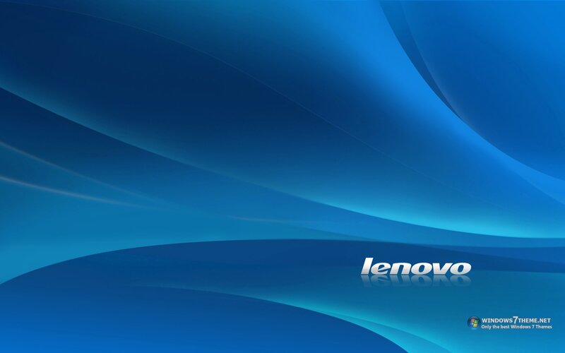 Lenovo Logo on Blue Background