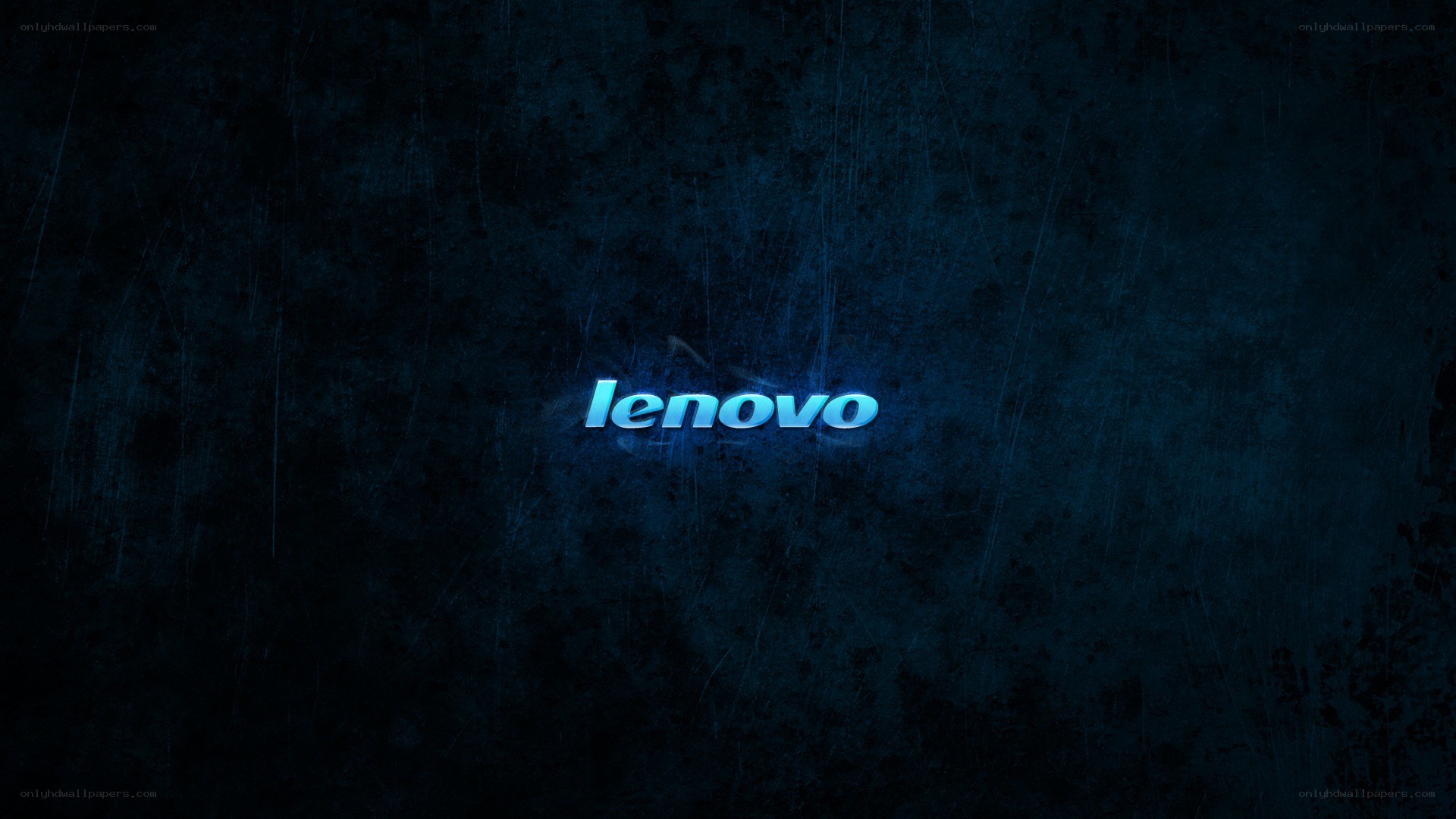 Lenovo logo on dark background