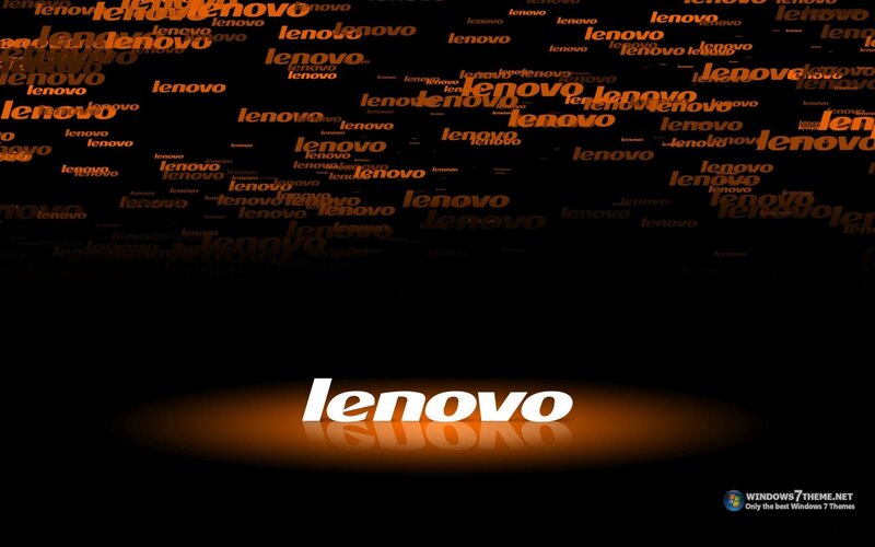 Lenovo Logo on Dark Background — Black