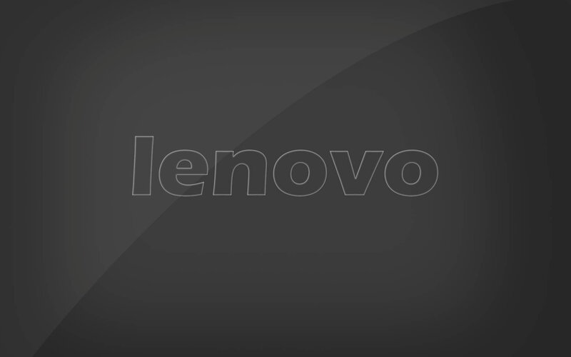 Lenovo Logo on Dark Background — Gray