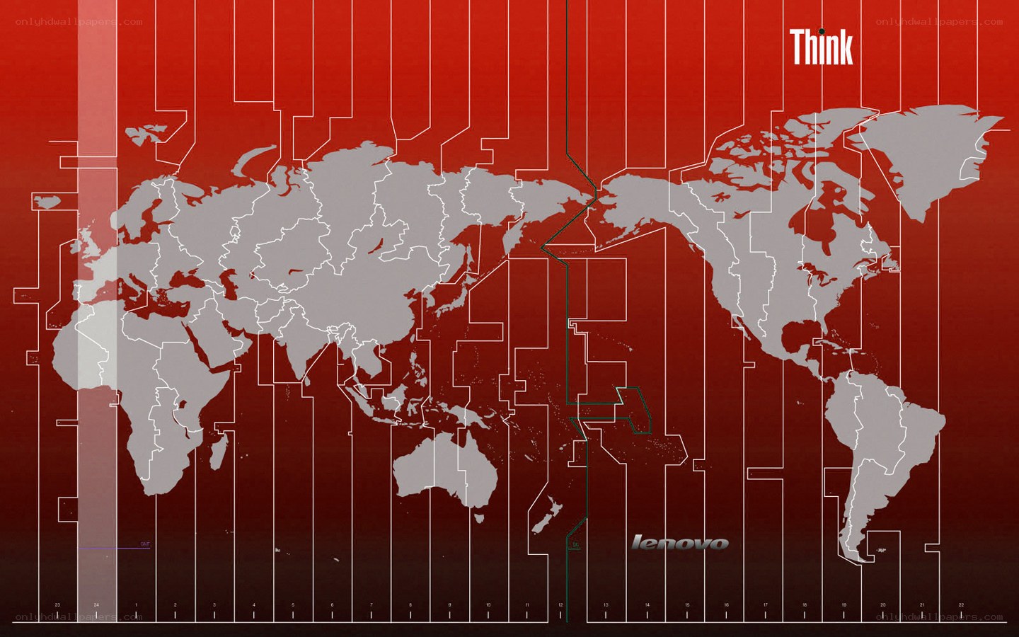 Lenovo Think world map