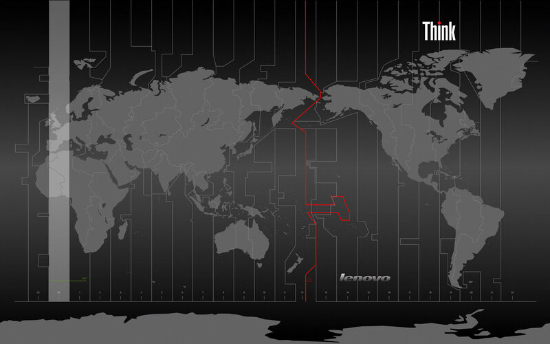 Lenovo Think world map