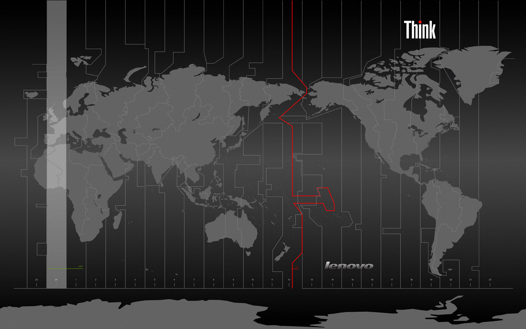 Lenovo Think world map
