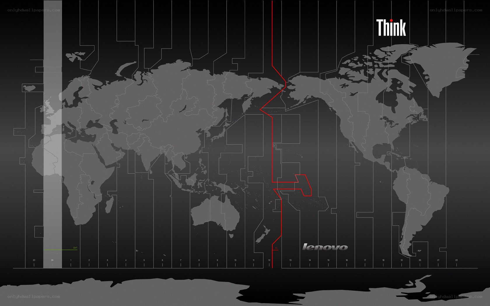 Lenovo Think world map