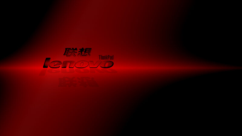 Lenovo ThinkPad logo on red background