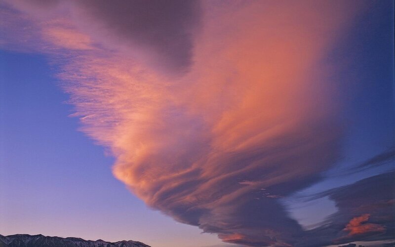 Lenticular Cloud Formation — Purple
