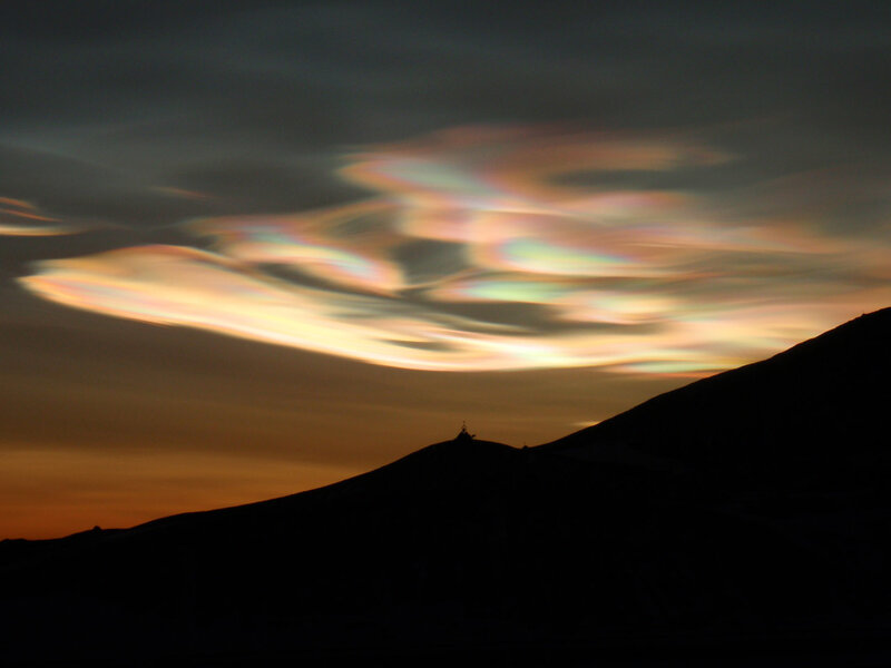 Lenticular Clouds over Mountain