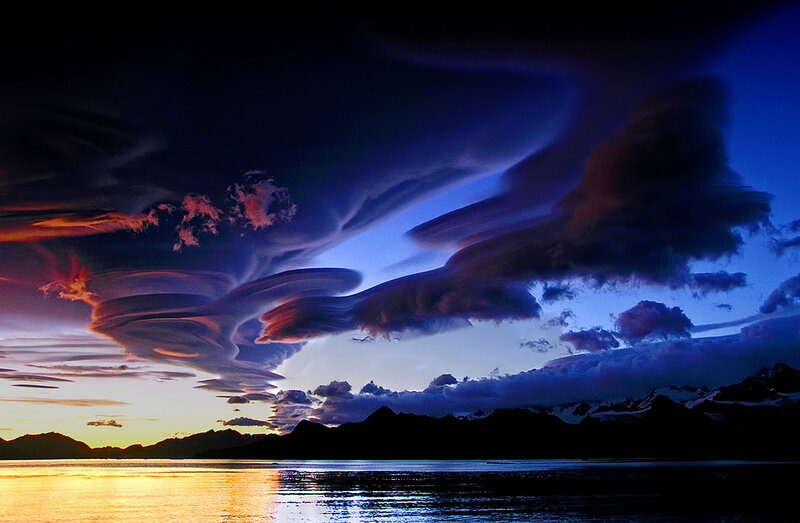Lenticular Clouds over Water