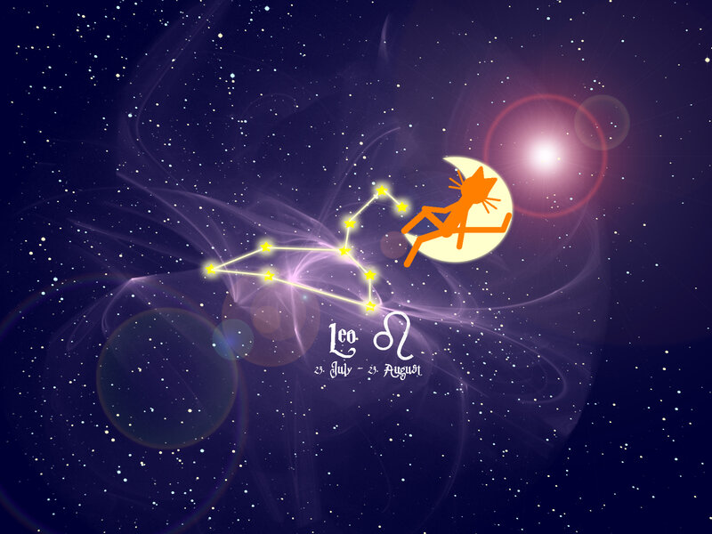 Leo Constellation with Cat