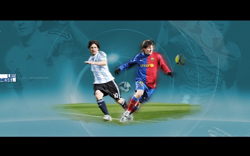 Leo Messi in action