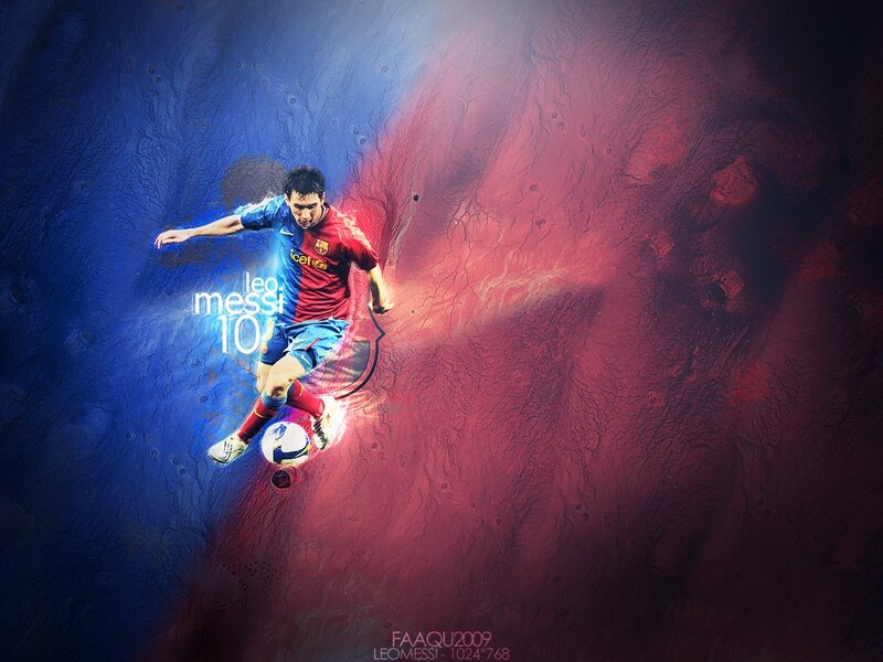 Leo Messi in action