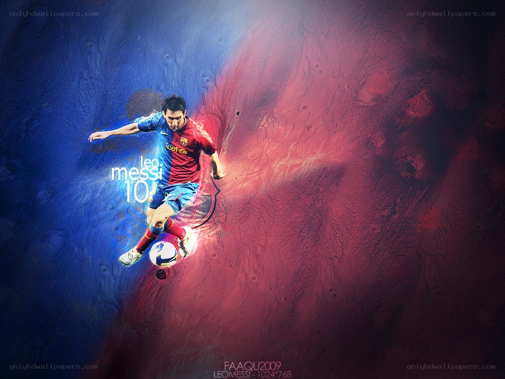Leo Messi in action