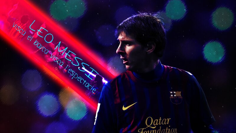Leo Messi in FC Barcelona Jersey