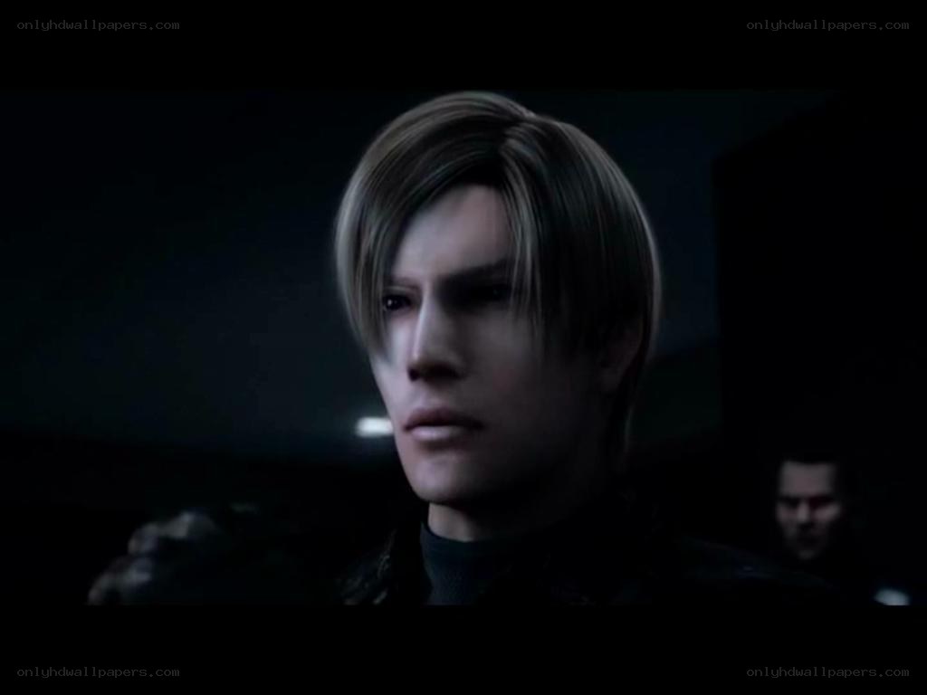 Leon Kennedy in a dark scene