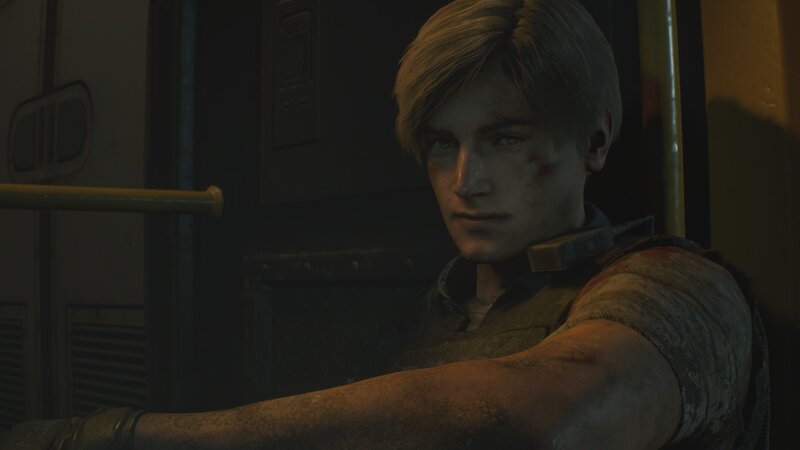 Leon Kennedy in a Train