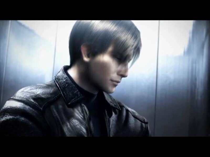 Leon S. Kennedy in elevator