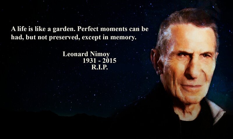 Leonard Nimoy Portrait — Black