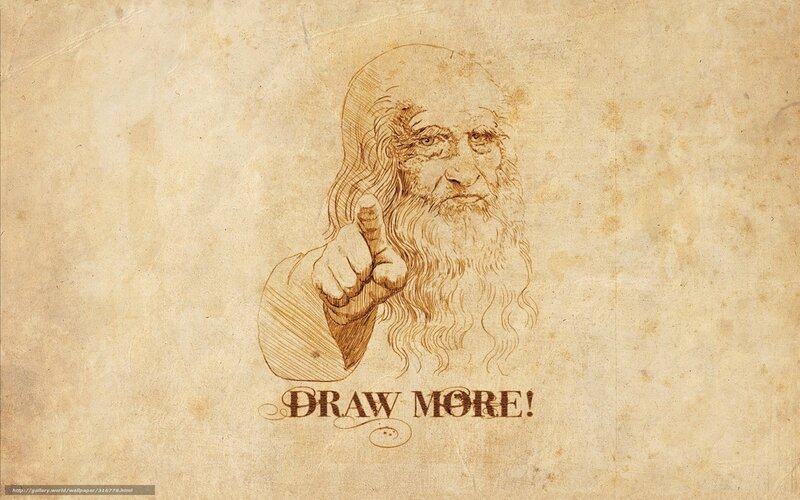 Leonardo da Vinci drawing prompt
