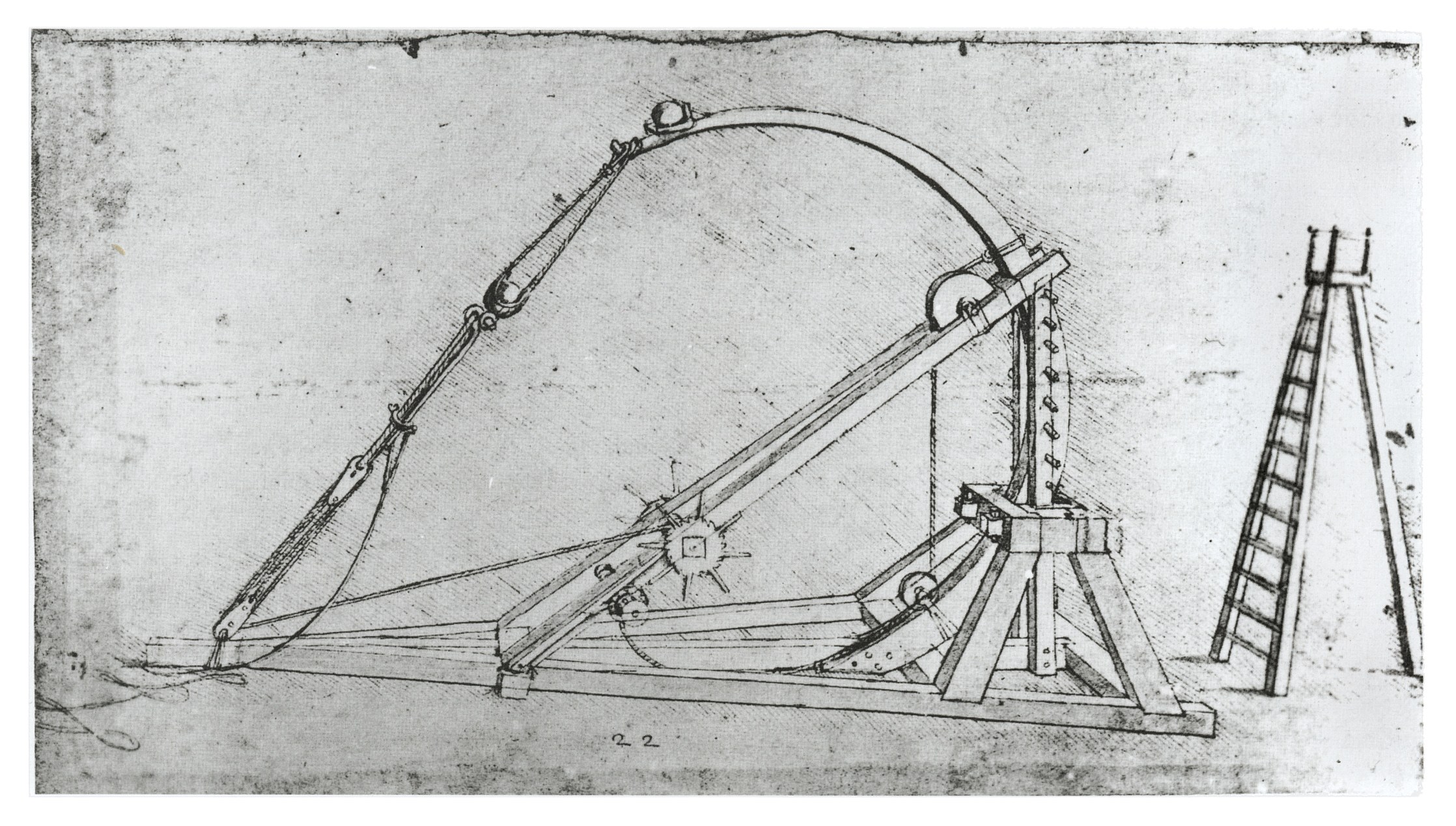 Leonardo da Vinci's catapult design