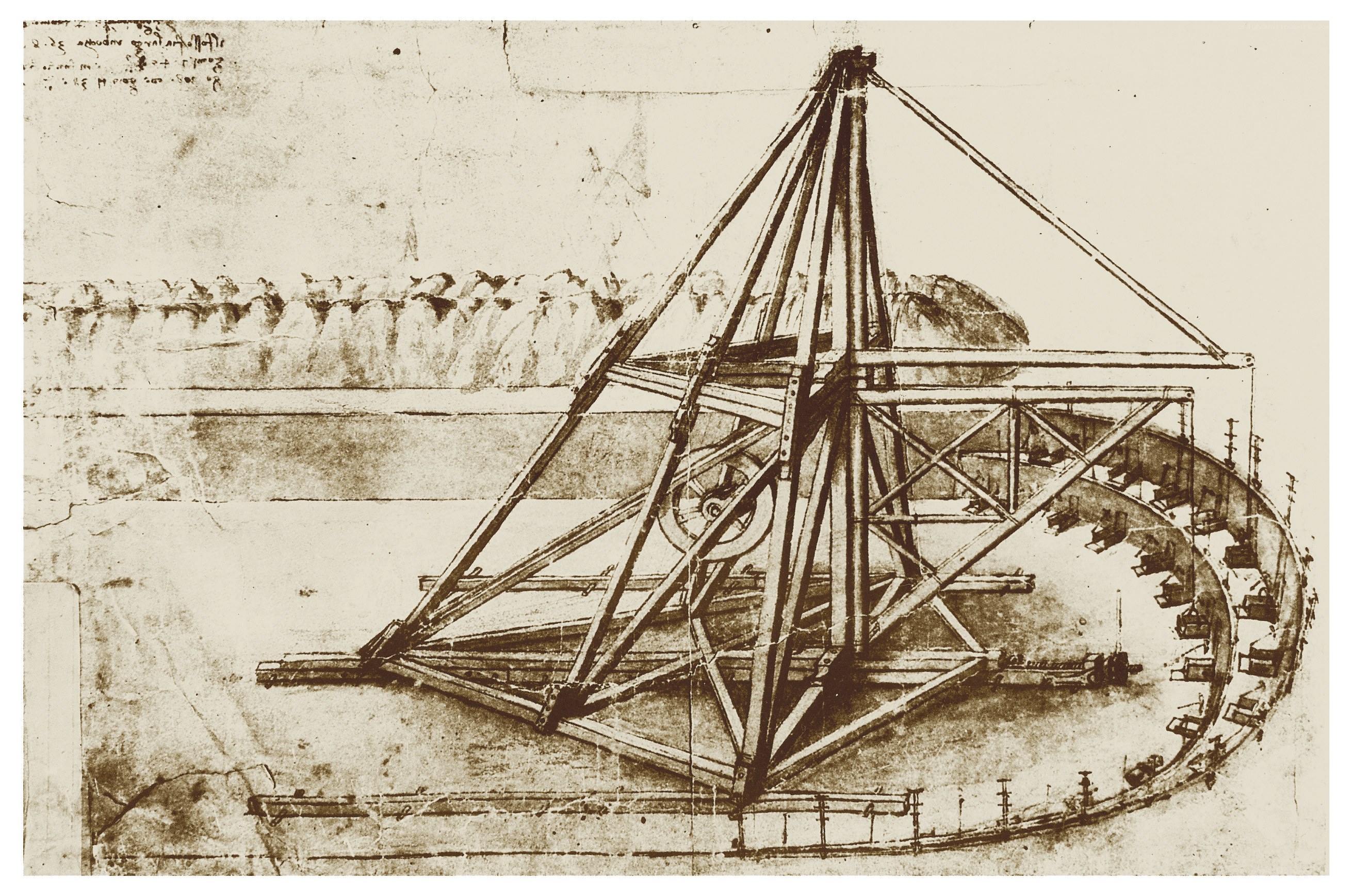 Leonardo da Vinci's crane design