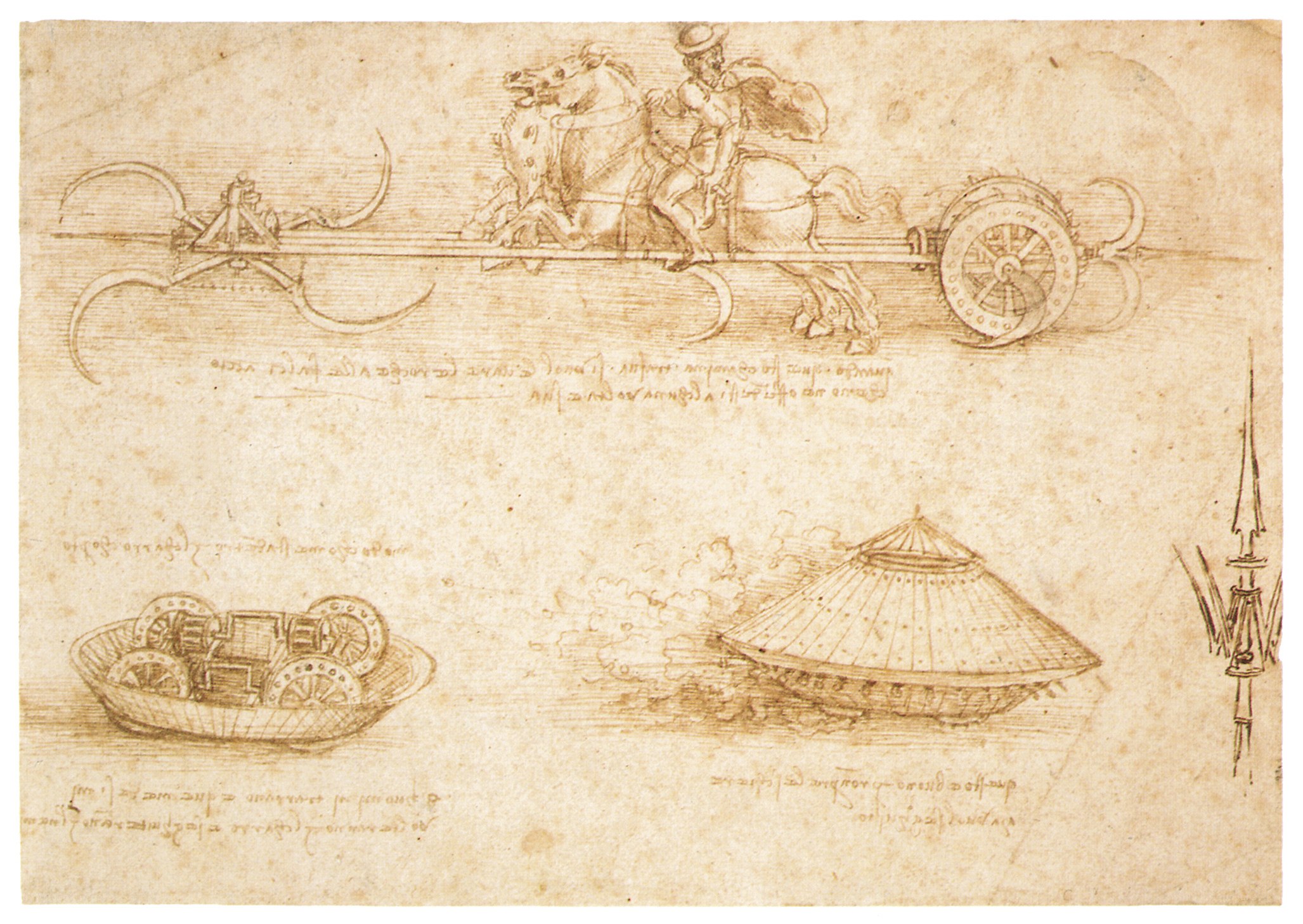 Leonardo da Vinci's engineering sketches