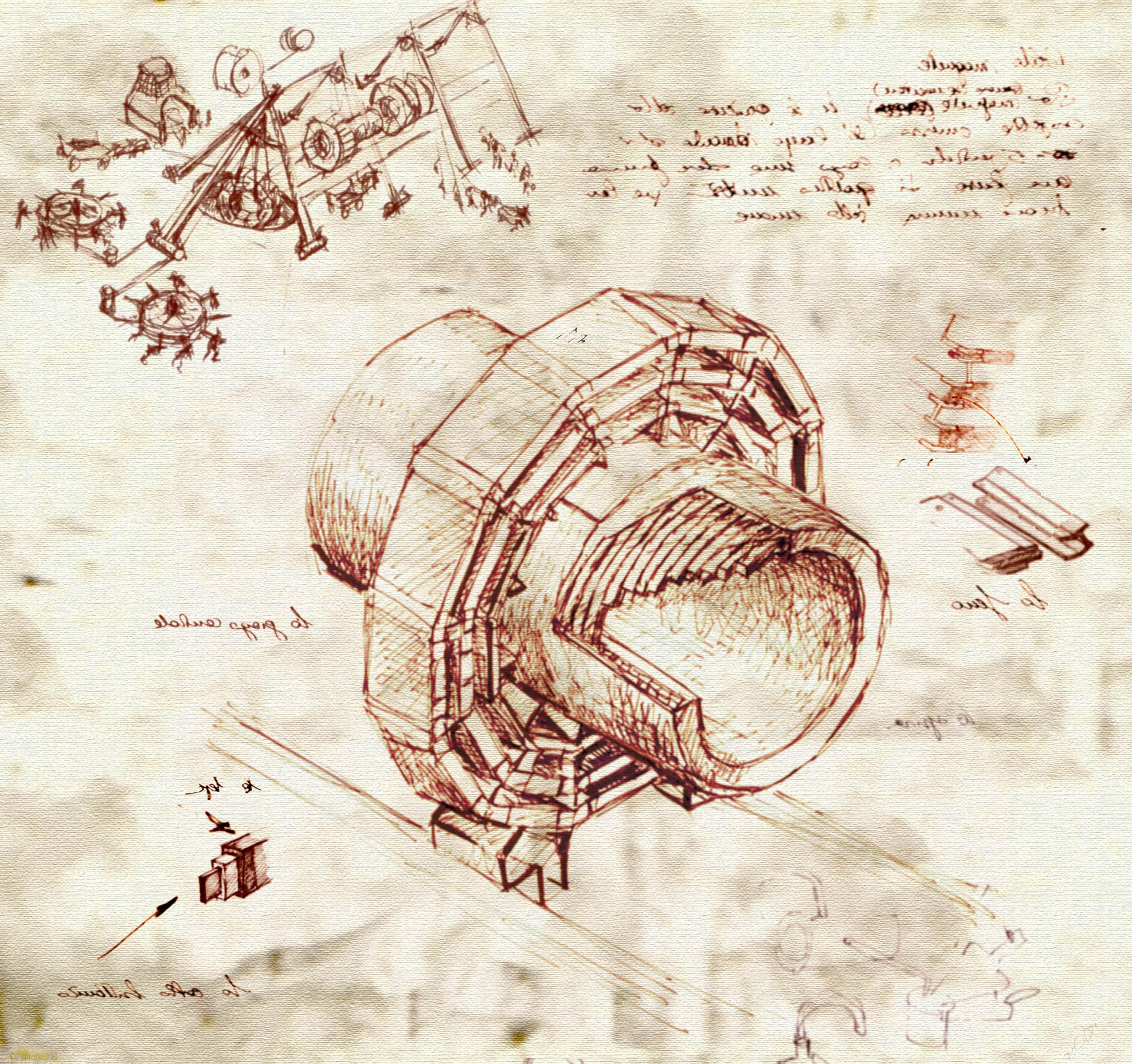 Leonardo da Vinci's engineering sketches