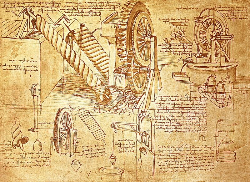 Leonardo Da Vinci's Machine Designs