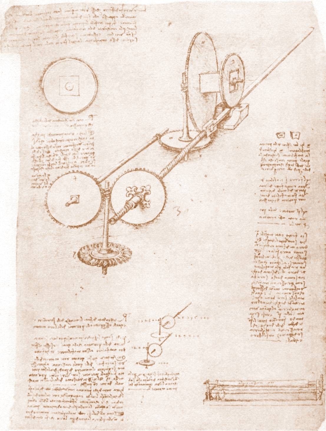 Leonardo da Vinci's mechanical drawing