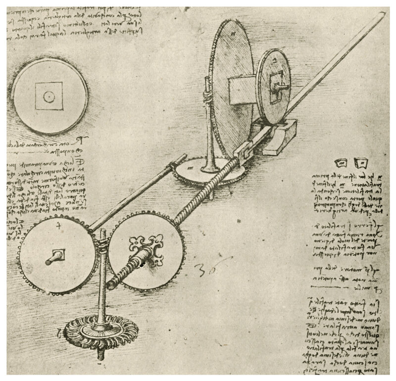Leonardo da Vinci's mechanical drawing