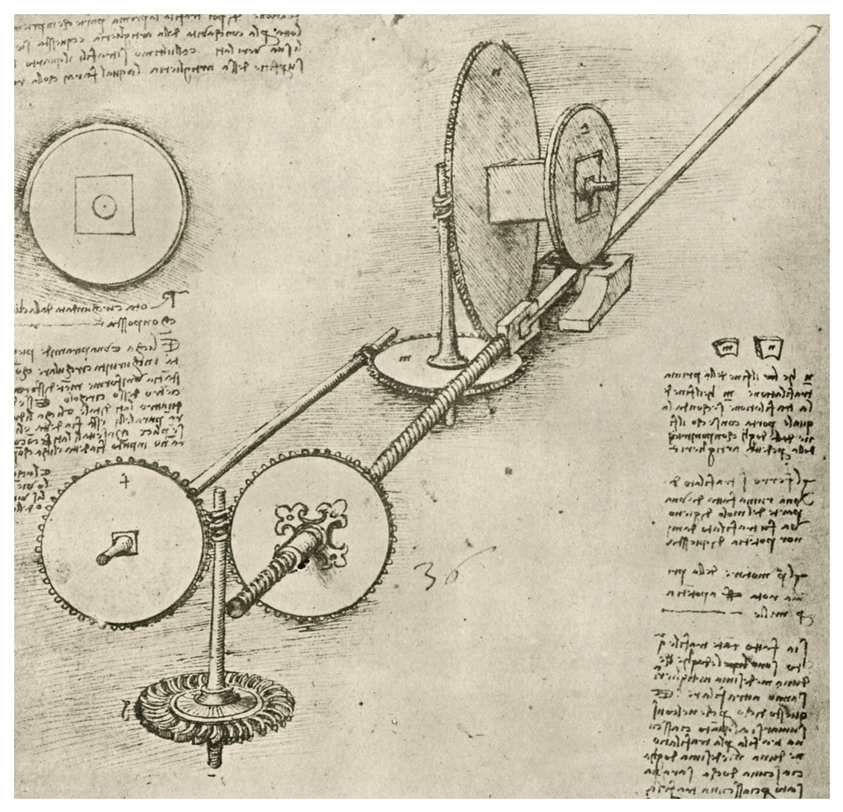 Leonardo da Vinci's mechanical drawing