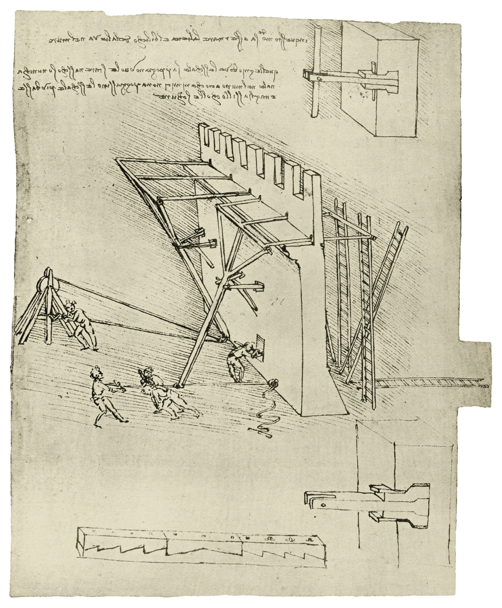 Leonardo da Vinci's siege engine design
