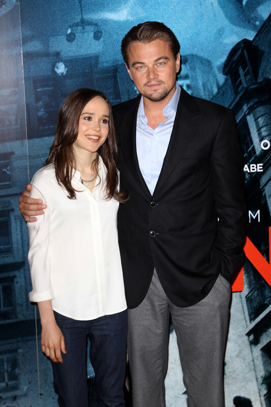 Leonardo DiCaprio and Ellen Page at event