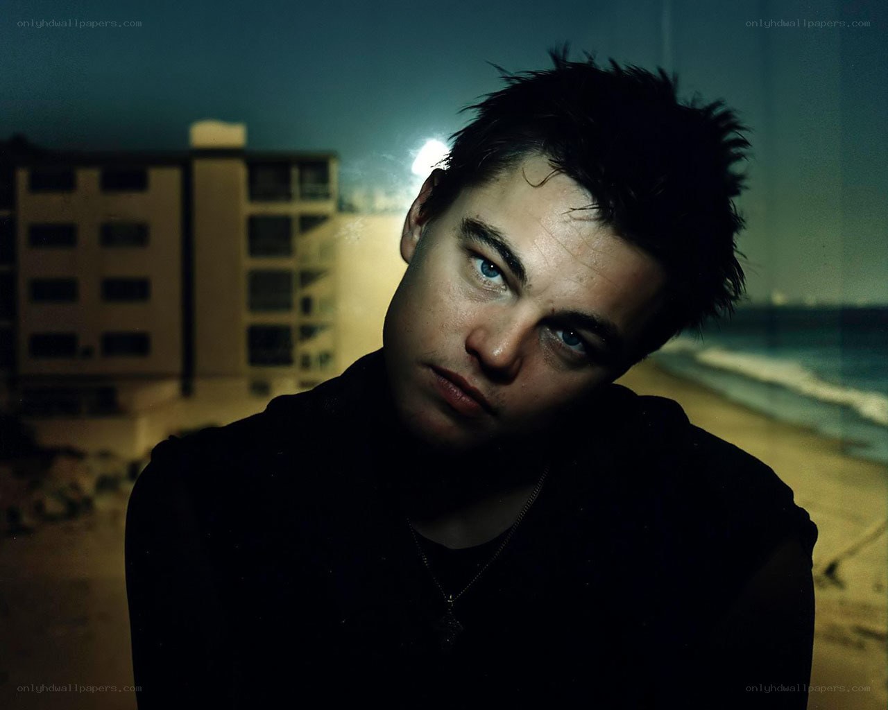 Leonardo DiCaprio at the beach