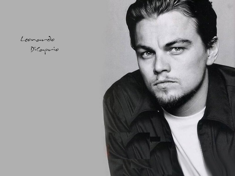 Leonardo DiCaprio — Black, Serious, Photograph