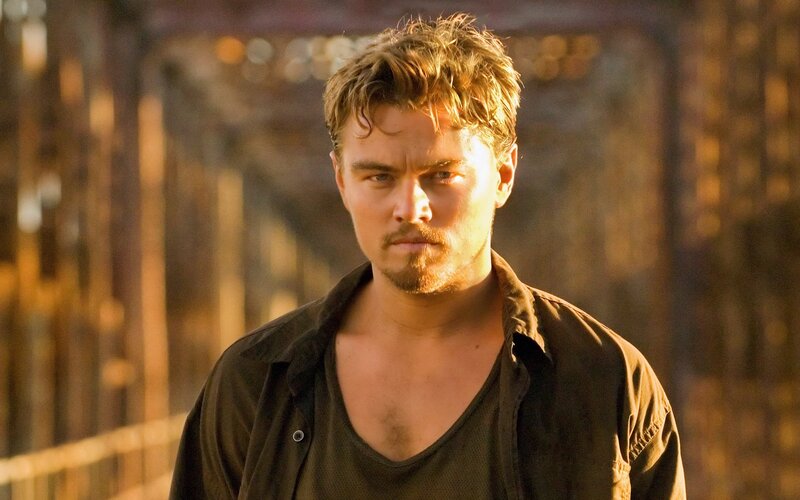 Leonardo DiCaprio in a dramatic scene