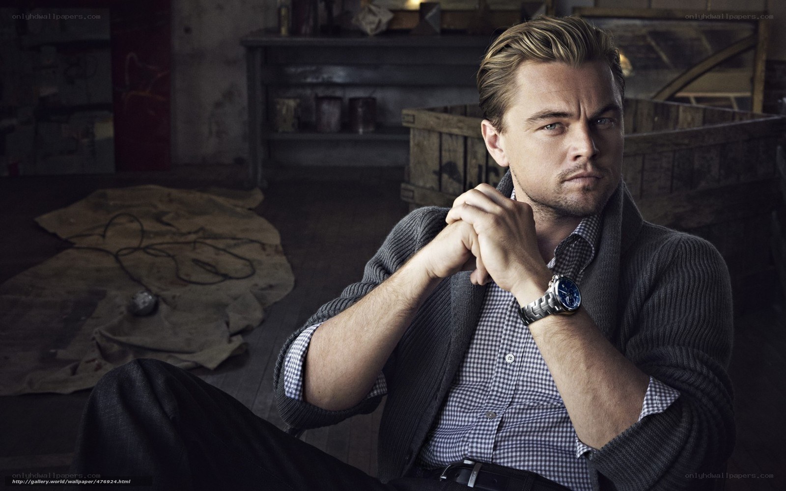 Leonardo DiCaprio in a workshop