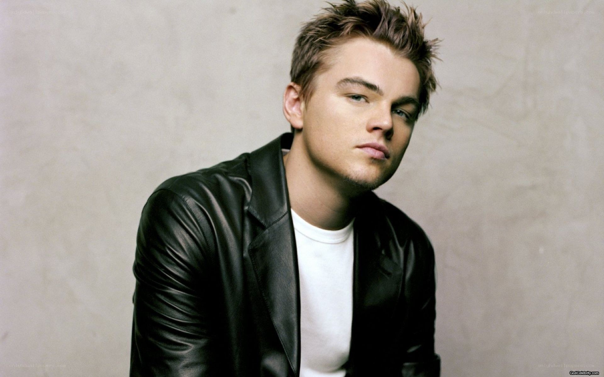 Leonardo DiCaprio in leather jacket