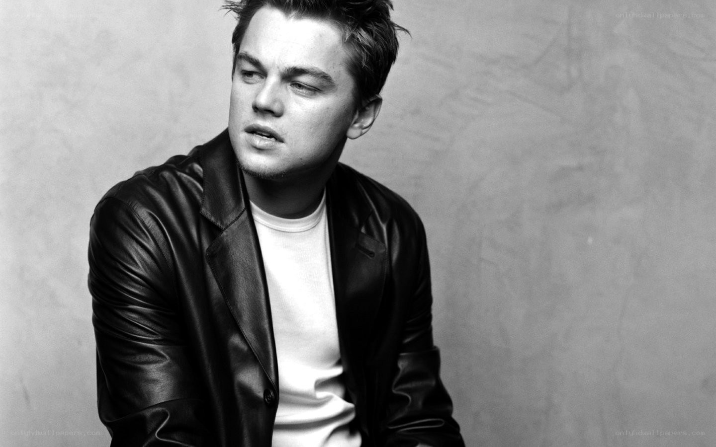 Leonardo DiCaprio in leather jacket
