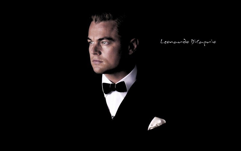 Leonardo Dicaprio in Tuxedo — Black, Dramatic