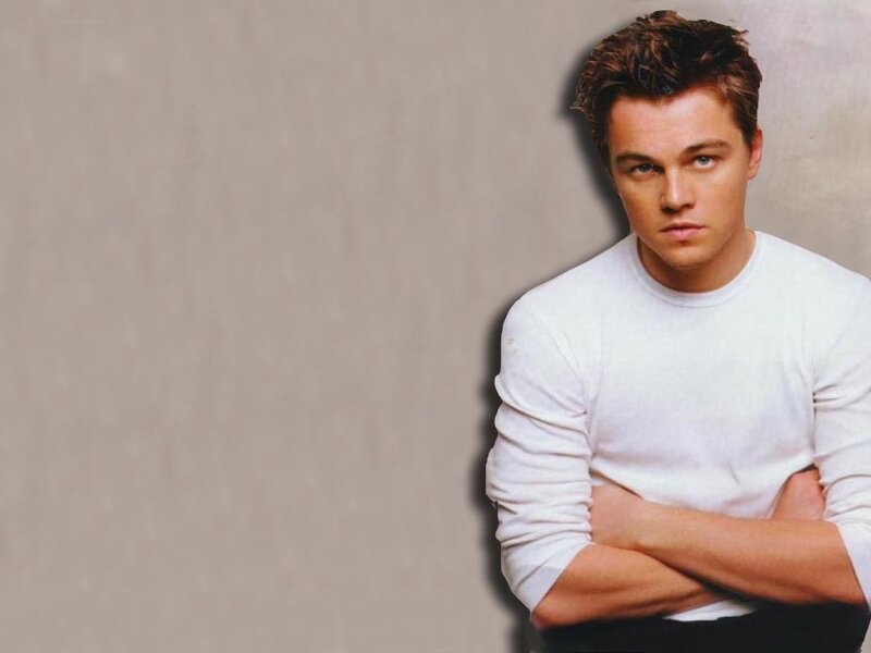 Leonardo DiCaprio in white shirt