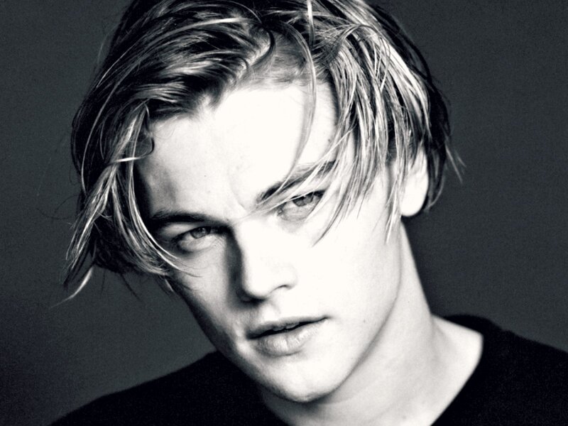 Leonardo Dicaprio Portrait — Black, Dramatic