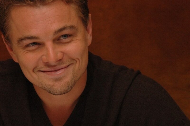 Leonardo Dicaprio Smiling — Brown