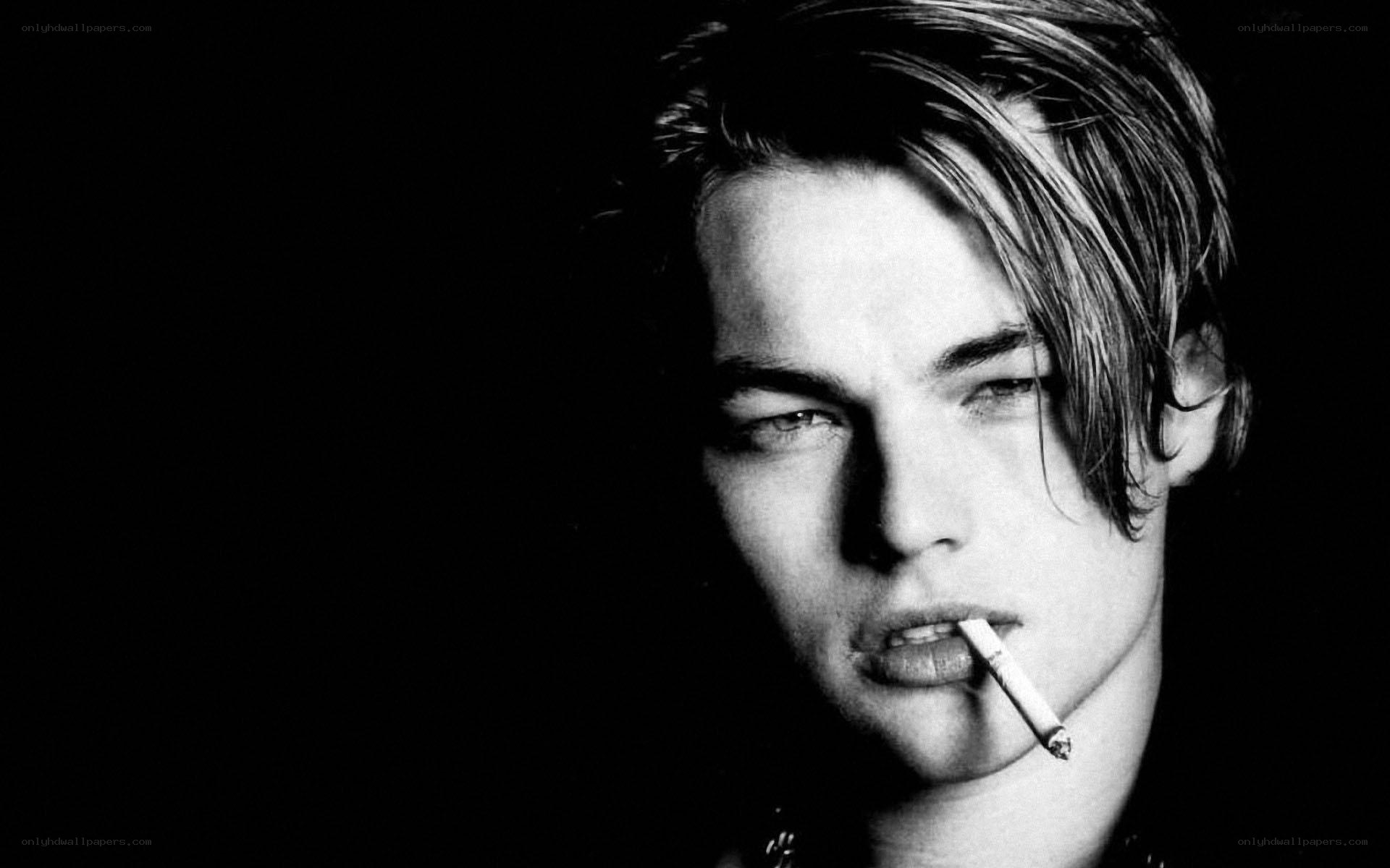 Leonardo DiCaprio smoking