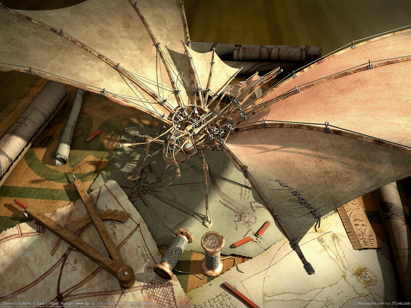 Leonardo's flying machine